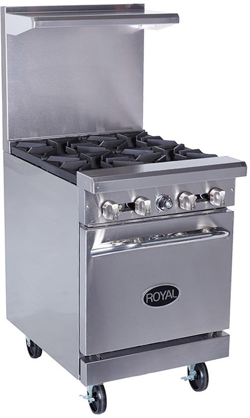 Royal - 24” Wide Griddle Stainless Steel Gas Range - RR-G24