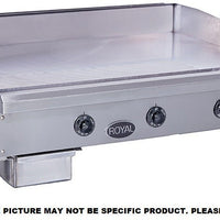 Royal - 24" x 27.5" Stainless Steel 2 Elements Heavy Duty Thermostatic Griddle - RTGE-24