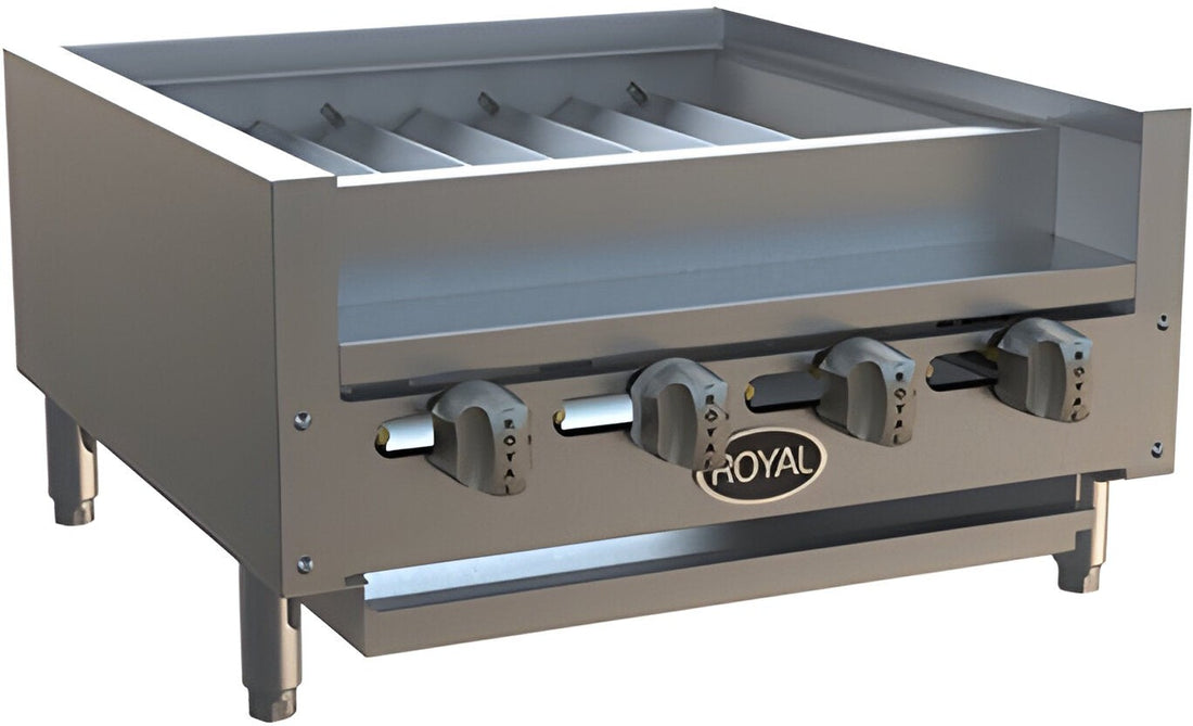 Royal - 25.5" Stainless Steel Snack Kabob Turbo Broiler With 15” Skewers - RSKTB-24