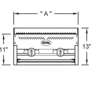Royal - 30" Stainless Steel Heavy Duty Char Rock Broiler - RCB-30