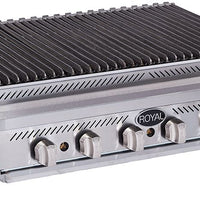 Royal - 36", 6 Burners Stainless Steel Heavy Duty Radiant Broiler - RRB-36