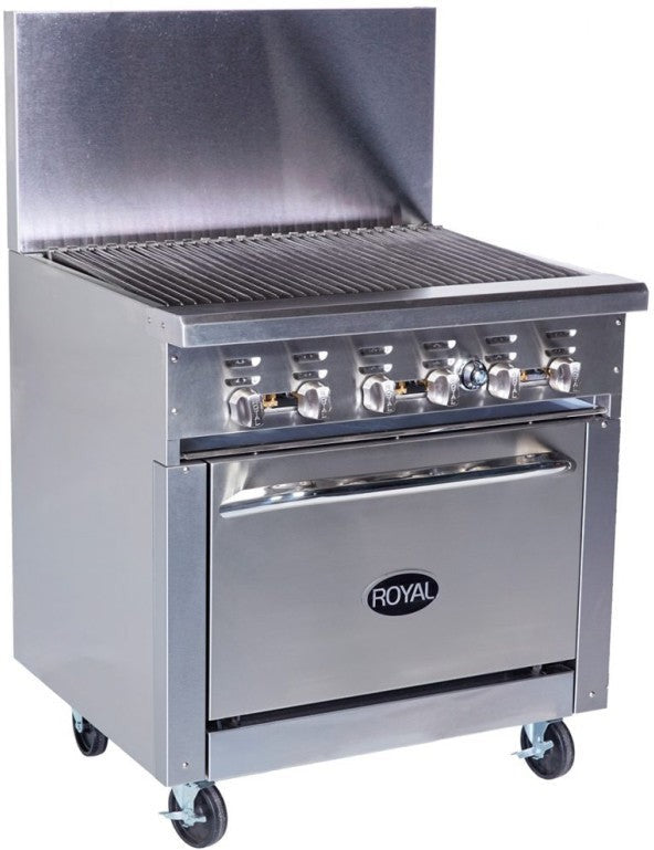 Royal - 36" Radiant Range With 26.5” Wide Oven - RR-36RB-126