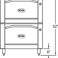 Royal - 36 Stainless Steel Double Deck Oven - RR-36-DS-C