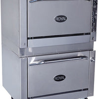 Royal - 36 Stainless Steel Double Deck Oven - RR-36-DS-C