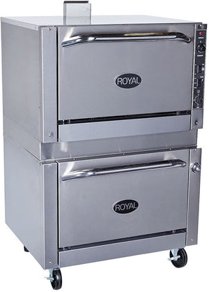 Royal - 36" Stainless Steel Double Deck Oven - RR-36-DS