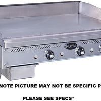 Royal - 36" Stainless Steel Heavy Duty Snack Thermostatic Griddle - RSTG-36