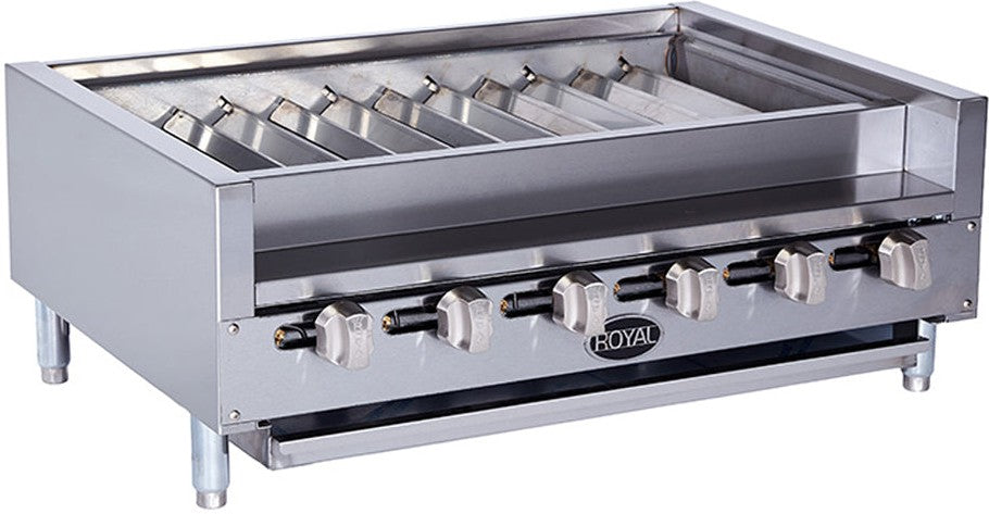 Royal - 36" Stainless Steel Kabob Turbo Broiler With 18” Skewers - RKTB-36
