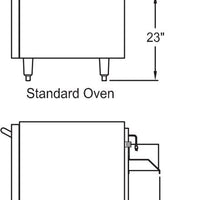 Royal - 36" Stainless Steel Single Deck Single Convection Oven - RR-36-LB-C