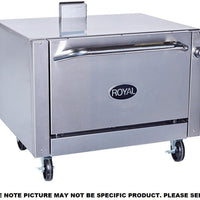 Royal - 36" Stainless Steel Single Deck Single Convection Oven - RR-36-LB-C