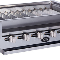 Royal - 36" Stainless Steel Snack Kabob Turbo Broiler With 15” Skewers - RSKTB-36