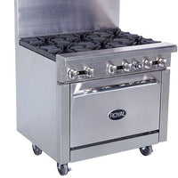 Royal - 36” Wide Griddle Stainless Steel Gas Range with 26.5" Wide Oven - RR-G36
