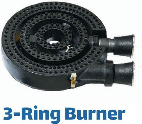 Royal - 42" x 24" x 18" Natural Gas Stock Pot Range with Double Burner (3 Rings) - RSP-18D-24