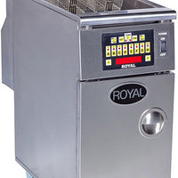 Royal - 45 Lb (15.5") Digital Thermostat High Efficiency Fryer with Built In Filter System and and 8 Product Computer Control with Individual Programming - RHEF-45-1-CM