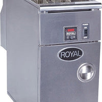 Royal - 45 Lb (15.5") Digital Thermostat High Efficiency Fryer with Built In Filter System with Solid State Control Temperature Readout - RHEF-45-1-DM