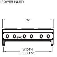 Royal - 48" Stainless Steel 8 Elements Heavy Duty Electric Hot Plate - RHPE-48-8