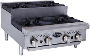 Royal - 48" Stainless Steel Heavy Duty Hot Plate with 8 Burners - RHP-48-8SU