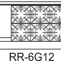 Royal - 48″ Stainless Steel Open Burner With 12" Griddle And Two 20" Wide Ovens Gas Range - RR-6G12