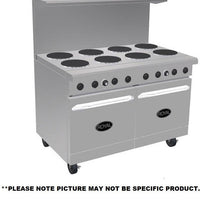 Royal - 48" Stainless Steel with Two 20" Wide Oven Electric Range - RRE-6GT12