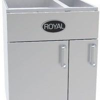 Royal - 50/25 lb Stainless Steel Deep Fat Fryer - RFT-5025