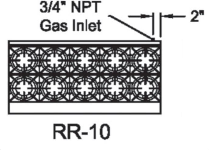 Royal - 60″ Stainless Steel 10 Open Burner Gas Range with 26.5" Wide Oven - RR-10