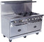 Royal - 60″ Stainless Steel 10 Open Burner Gas Range with 26.5
