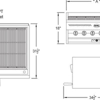 Royal - 60" Stainless Steel Steak House Broiler - RARB-60