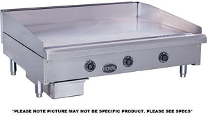 Royal - 60" x 27.5" Stainless Steel 5 Elements Heavy Duty Thermostatic Griddle - RTGE-60