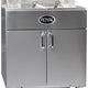 Royal - 65 Lb (78") Energy Efficient Gas Fryers With Built-In Filter System and Electro Mechanical Dial (4 Tanks) - REEF-65-4-EM