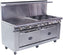 Royal - 72″ Stainless Steel 10 Open Burner Gas Range with 12” Wide Griddle and Two 26.5