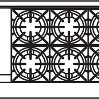 Royal - 72″ Stainless Steel 8 Open Burner Gas Range with 24” Wide Griddle and Two 26.5" Wide Ovens - RR-8G24