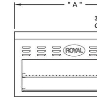 Royal - 72" Stainless Steel Cheesemeter Broiler - RCM-72