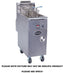 Royal - 75 Lb Digital Thermostat High Efficiency Fryer with Built In Filter and Two Product Solid State Control with Temperature Readout (5 Tanks) - RHEF-75-5-DM2