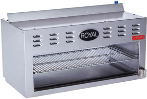 Royal - Delux 24" Stainless Steel Cheese Melter Broiler - RDCM-24