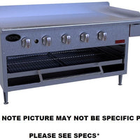 Royal - Delux 24" Stainless Steel Manual Griddle with Over Fried Broiler - GB-24