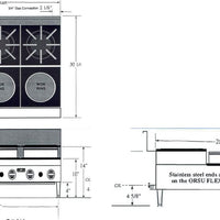 Royal - Delux 24" Stainless Steel Original Flex System Step-Up - ORSU-424