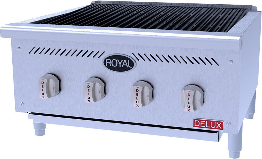 Royal - Delux 25" Stainless Steel Radiant Char Broiler - RB-825