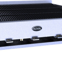 Royal - Delux 32" Stainless Steel Heavy Duty Lava Rock Char Broiler - 3223