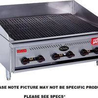 Royal - Delux 35.75" Stainless Steel Infrared Radiant Turbo Broiler with 66,000 BTU - TB-336