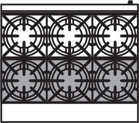Royal - Delux 36″ Stainless Steel 6 Open Burners Gas Range with One 26.5” Wide Oven and 3" Rear Step Up - RDR-6SU