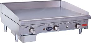 Royal - Delux 36″ Stainless Steel Heavy Duty Deep Manual Griddle - RDMG-36-D