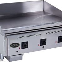 Royal - Delux 36" Stainless Steel Solid State Snap Action Griddle - RD85-36