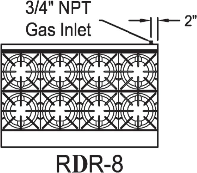 Royal - Delux 48" Stainless Steel Gas Range With Two 20" Wide Ovens - RDR-8