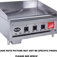Royal - Delux 48" Stainless Steel Solid State Infrared Turbo Griddle - RD100-48
