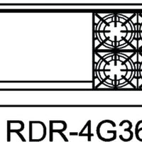 Royal - Delux 60″ Stainless Steel Gas Range with 4 Open Burners and 36” Wide Griddle - RDR-4G36