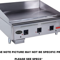 Royal - Delux 60" Stainless Steel Solid State Snap Action Griddle - RD85-60
