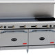 Royal - Delux 72″ Stainless Steel Gas Range with 4 Open Burners - RDR-4G48