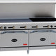 Royal - Delux 72″ Stainless Steel Gas Range with 6 Open Burners - RDR-6G36