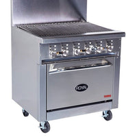 Royal - Delux Stainless Steel 36" Wide Radiant Broiler With Storage Base - RDR-36RB-XB