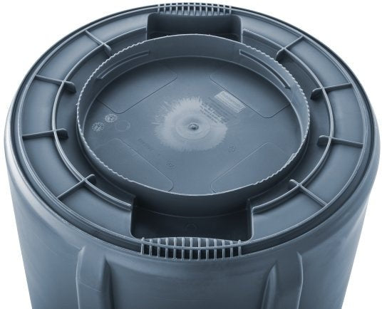 Rubbermaid - 32 Gal BRUTE Gray Round Waste Container Without Lid - RCP-2632-88-GRAY