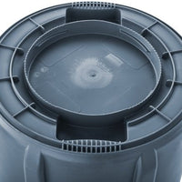 Rubbermaid - 32 Gal BRUTE Gray Round Waste Container Without Lid - RCP-2632-88-GRAY